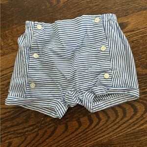 Striped Blue Jacadi Baby Shorts